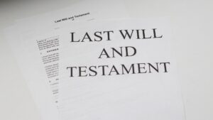 last will and testament document